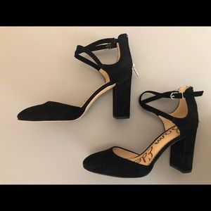 Sam Edelman Simmons Pumps, Black Suede - Size 8